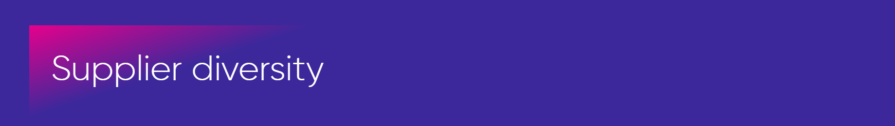 AmerisourceBergen Supplier Diversity Banner image AmerisourceBergen Supplier Diversity Banner image
